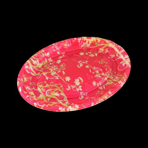 시중에서 파는 회배달용기 스티로폼 접시. 색깔 있는 스티로폼 접시는 재생원료의 가치를 떨어뜨리기 때문에 재활용 업체에서 기피한다. 온라인 자료 캡처